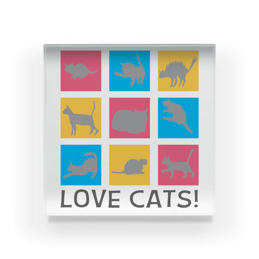 mojokinnのLOVE CATS! アクリルブロック