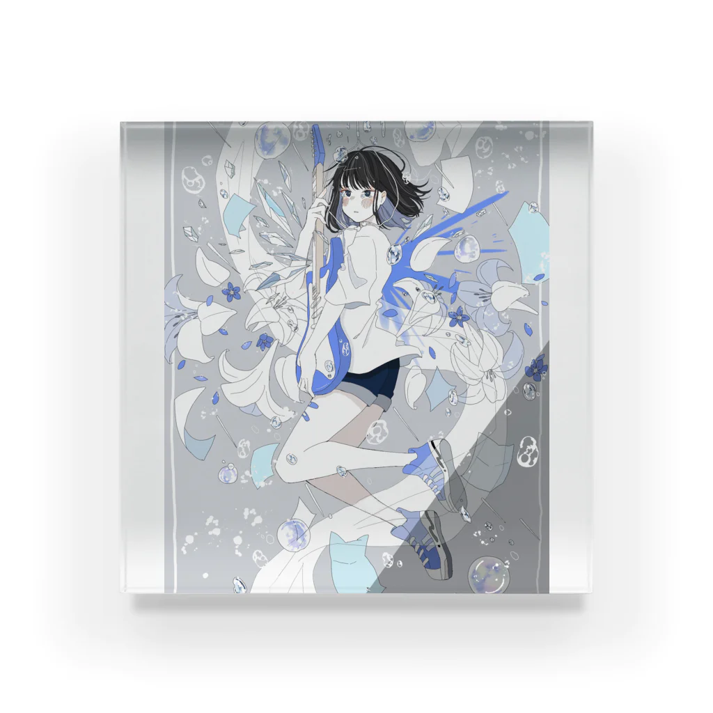 おいしいさめの遺すちゃん Acrylic Block