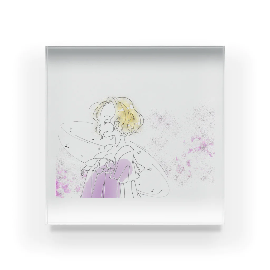 かもめºеºｲｻのうたう/女の子 Acrylic Block