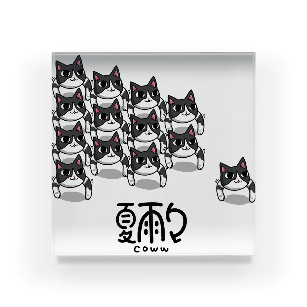 COWWたちつてと店のなんだこの猫 Acrylic Block