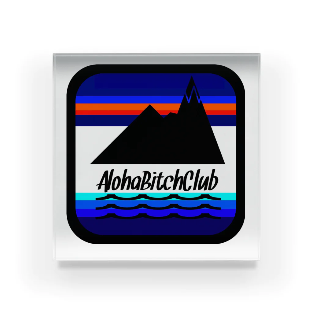 AlohaClub （あろはくらぶ）のAlohaBitchClub ロゴTシャツ アクリルブロック