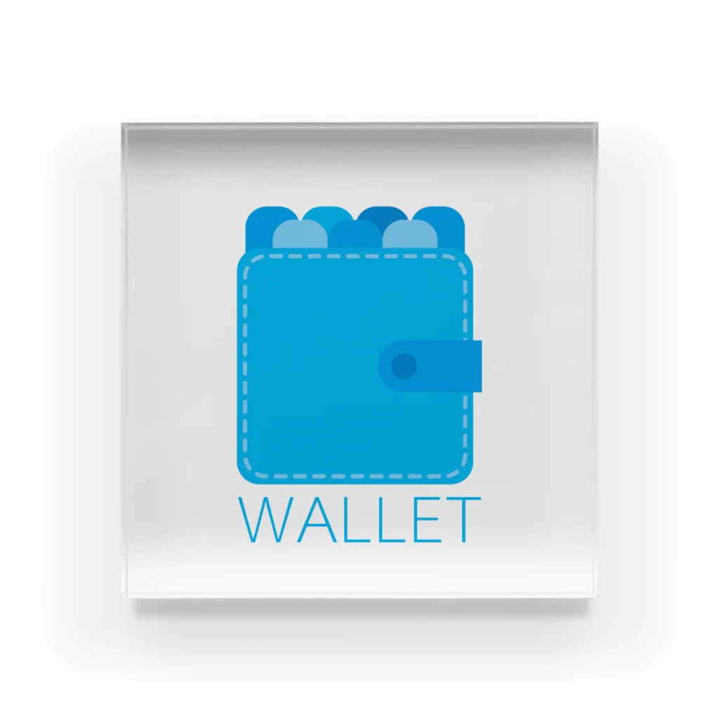 愚贅のWALLET Acrylic Block