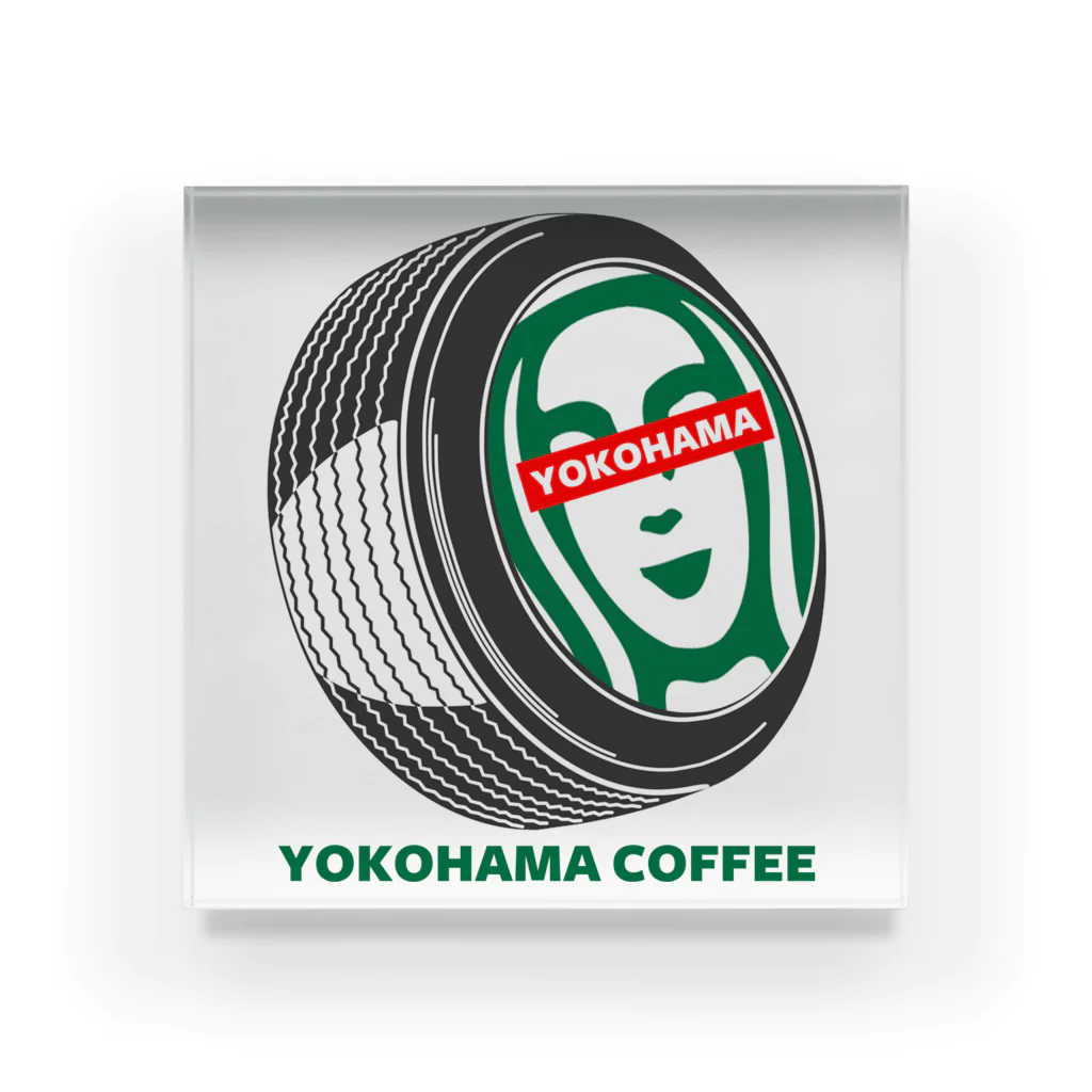 moCoのYOKOHAMA COFFEE Acrylic Block