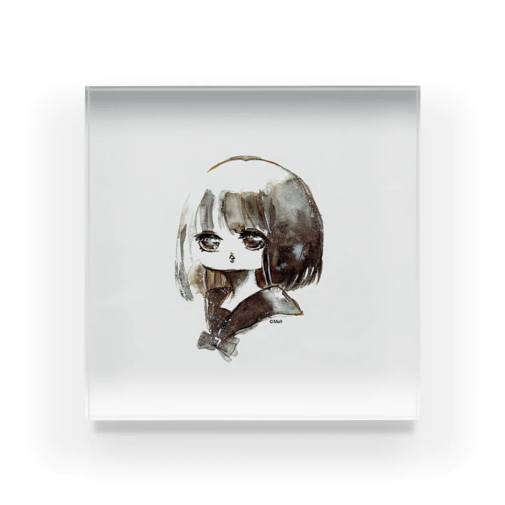 Ｍa9's shopのMonotone coffee Acrylic Block