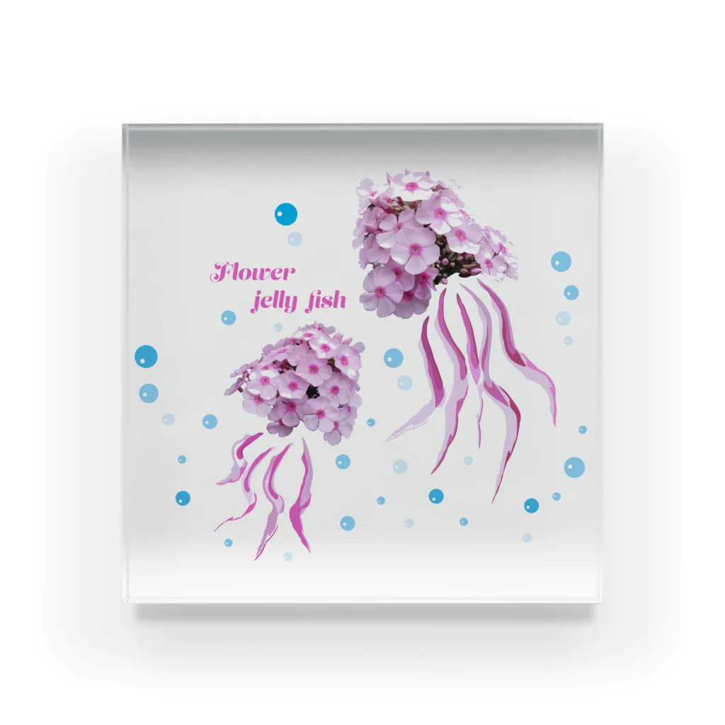 H2Styleの花クラゲ Acrylic Block