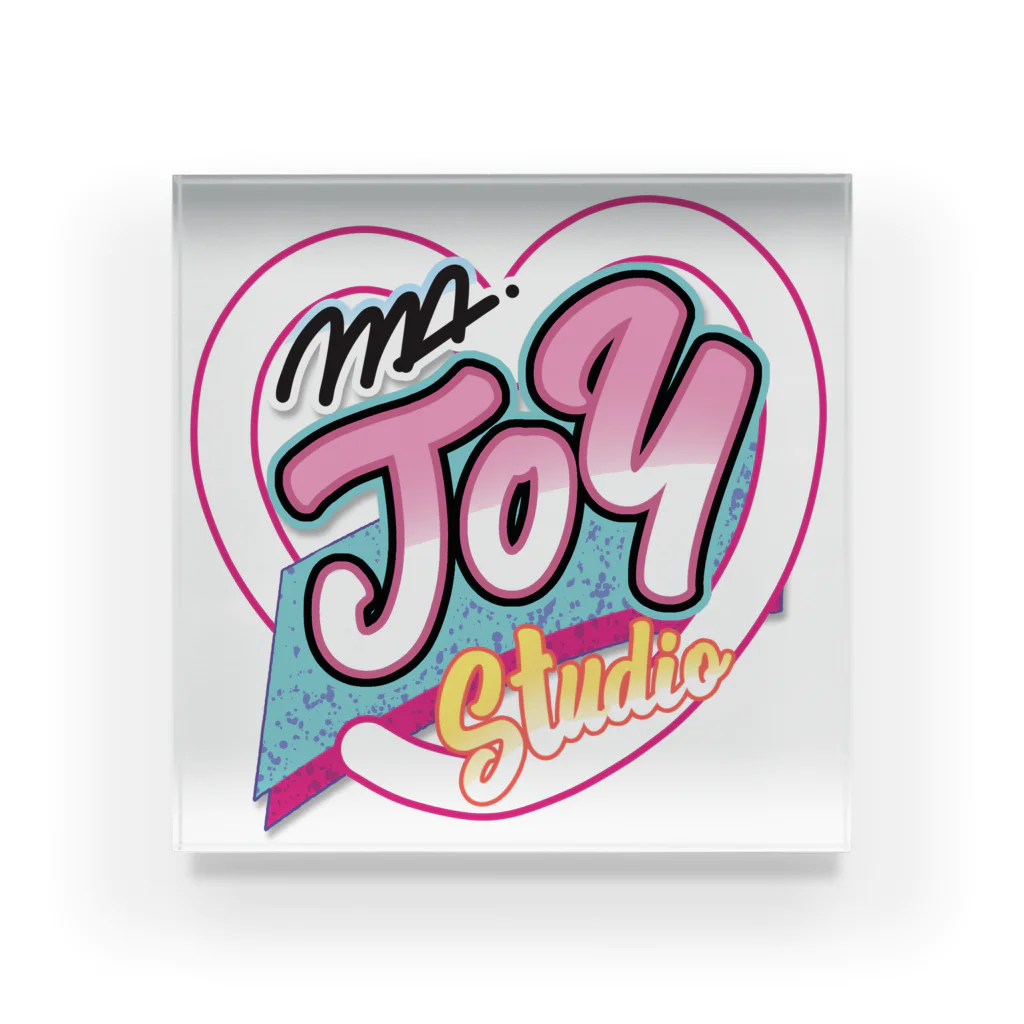 M.A.JOY.SHOPのMAJOYロゴハート Acrylic Block