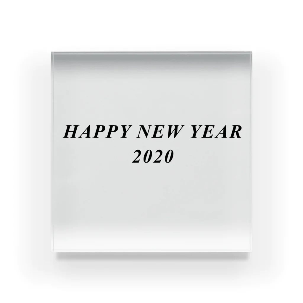 hikikomoriのHAPPY NEW YEAR 2020 Acrylic Block