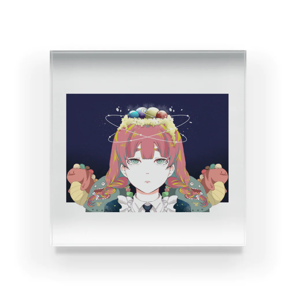 うにの女の子 Acrylic Block