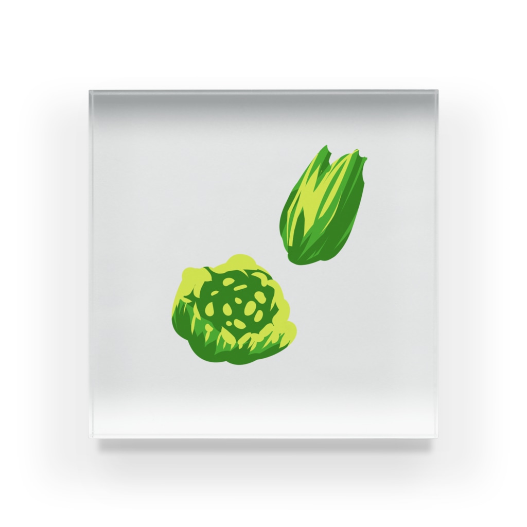 ふき ふきのとうイラストグッズ 果物 お野菜シリーズ Illust Designs Labのアクリルブロック通販 Suzuri スズリ