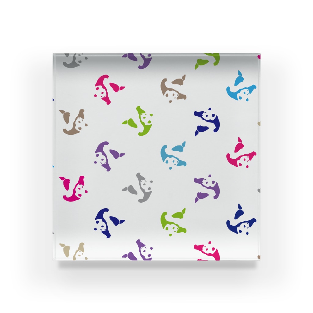 MARUKOSHIKIのPANDA LAUREN Acrylic Block