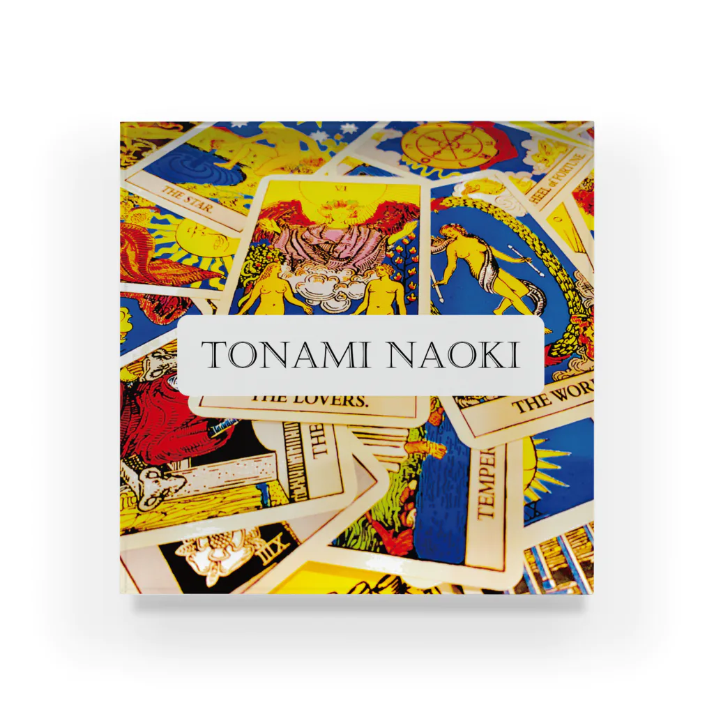 TONAMI NAOKIのタロット物販ブースのTONAMI NAOKI LOGO Acrylic Block