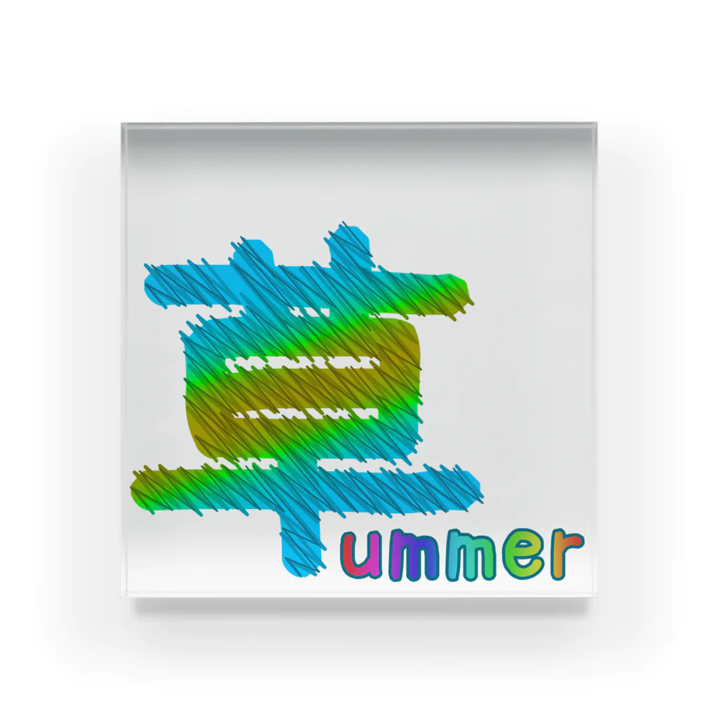 さっぱっぱの草ummer Acrylic Block