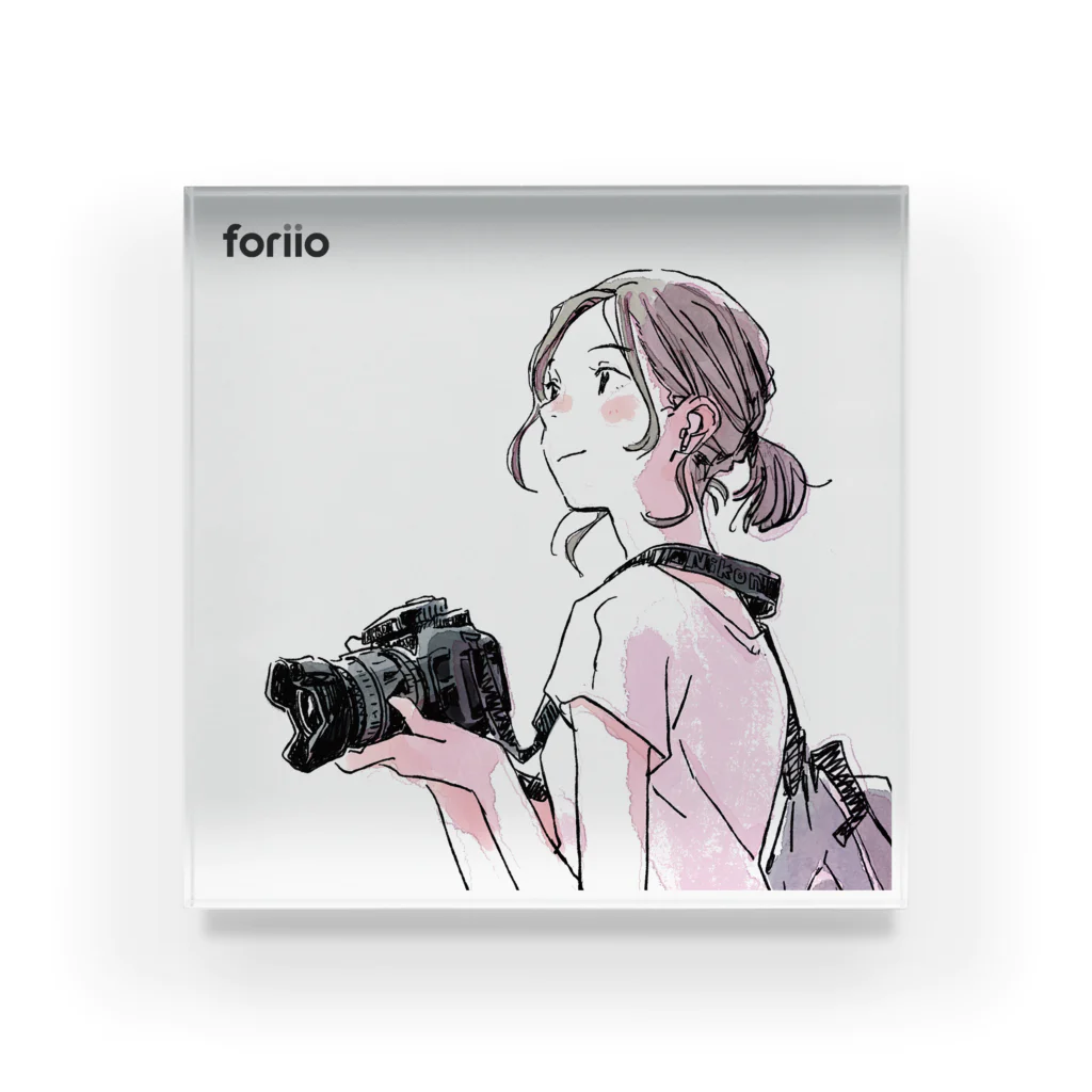 foriio - クリエイターのポートフォリオプラットフォームの2020 Keep creating... フォトグラファー Acrylic Block