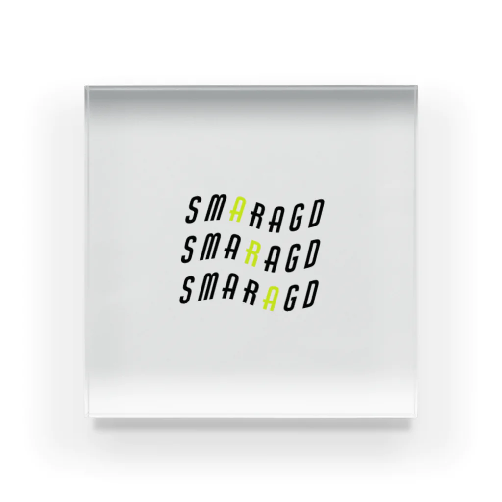 smaragdのSmaragd neonyellow アクリルブロック