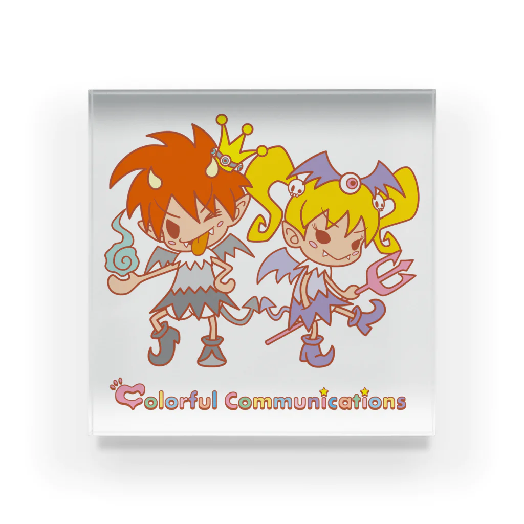 colorful communicationsのデビコミュちゃん Acrylic Block