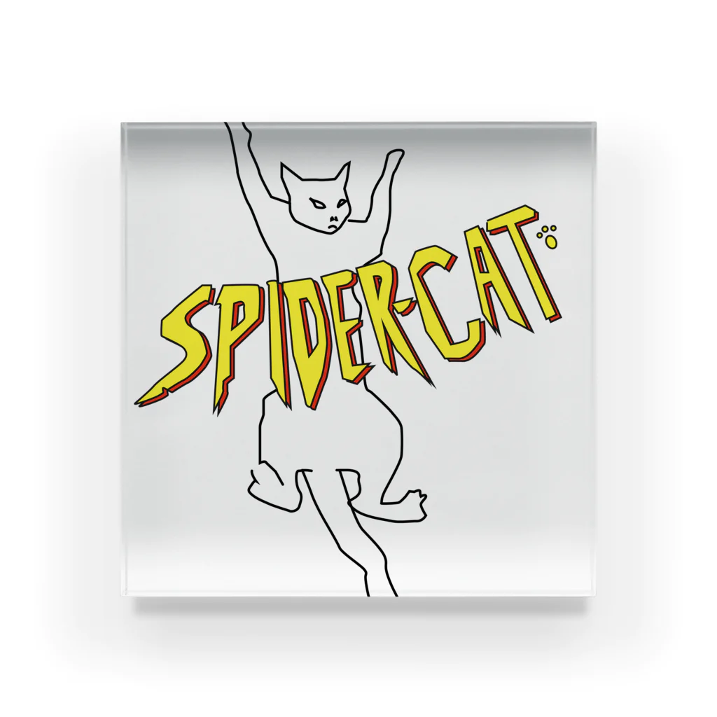 kemumakiのspider cat Acrylic Block