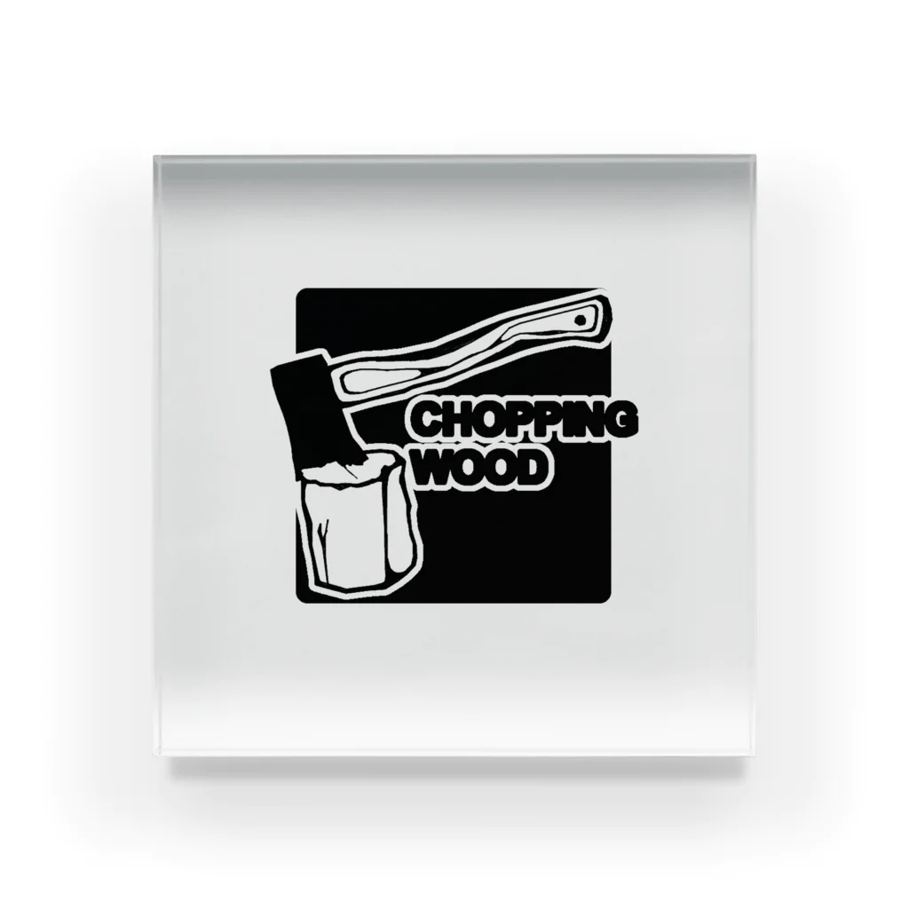 oh!かみさんのTシャツ屋さんのCHOPPING WOOD アクリルブロック