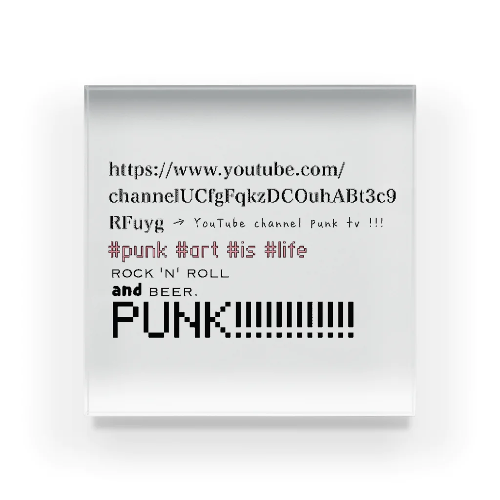 PUNK TV ART SHOPのPUNK!!!!! Acrylic Block