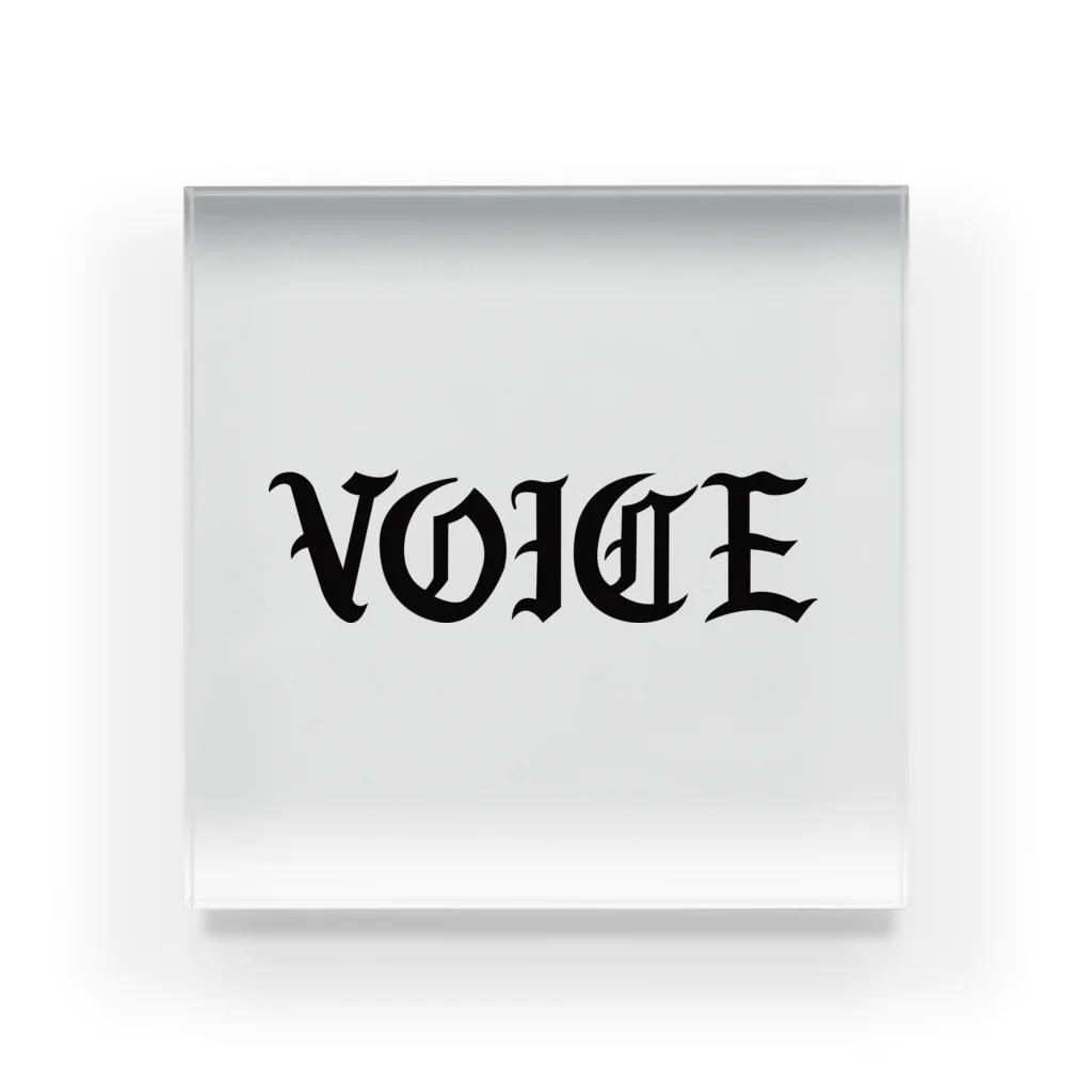 VOICEのVOICE アクリルブロック