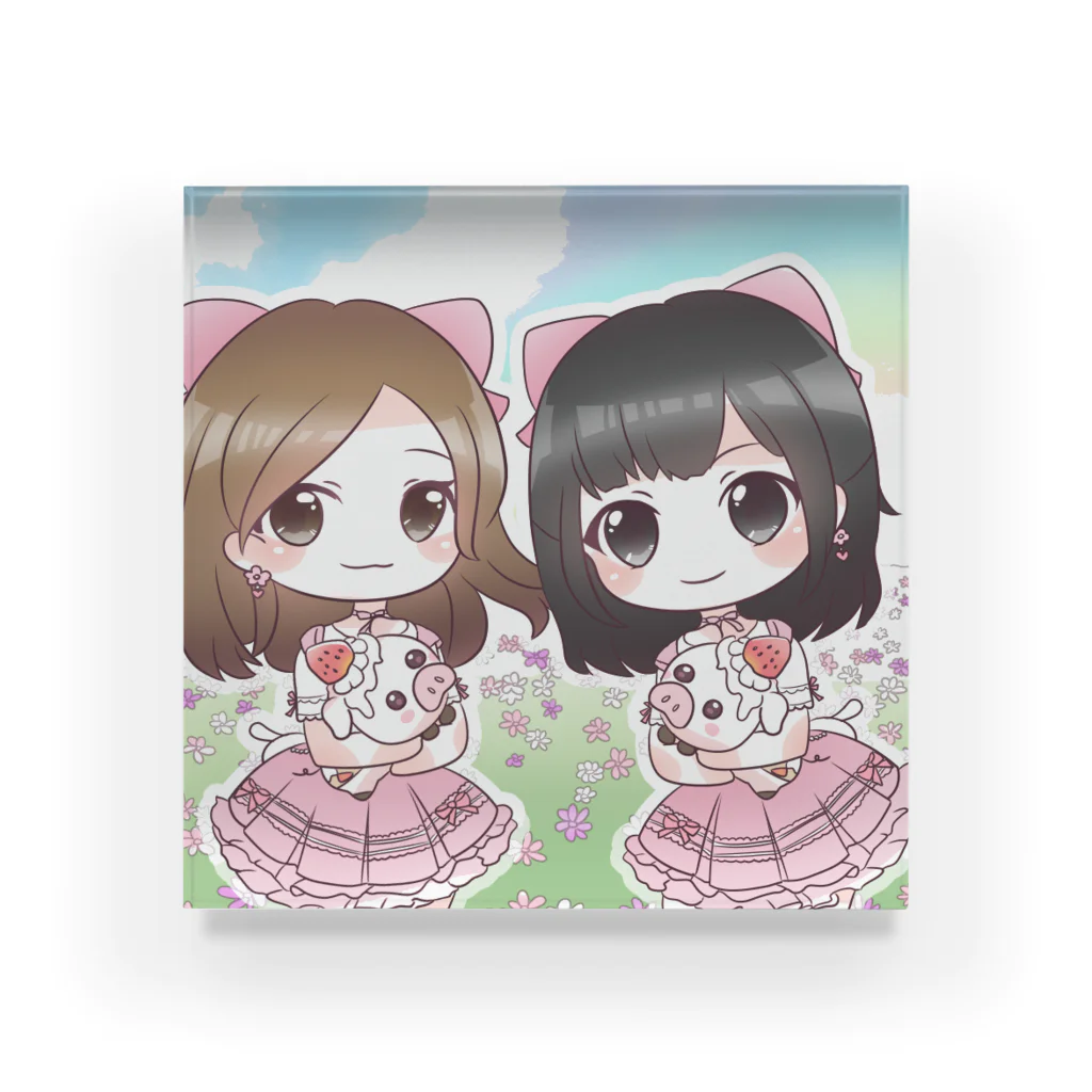 pomemaroの友達と Acrylic Block