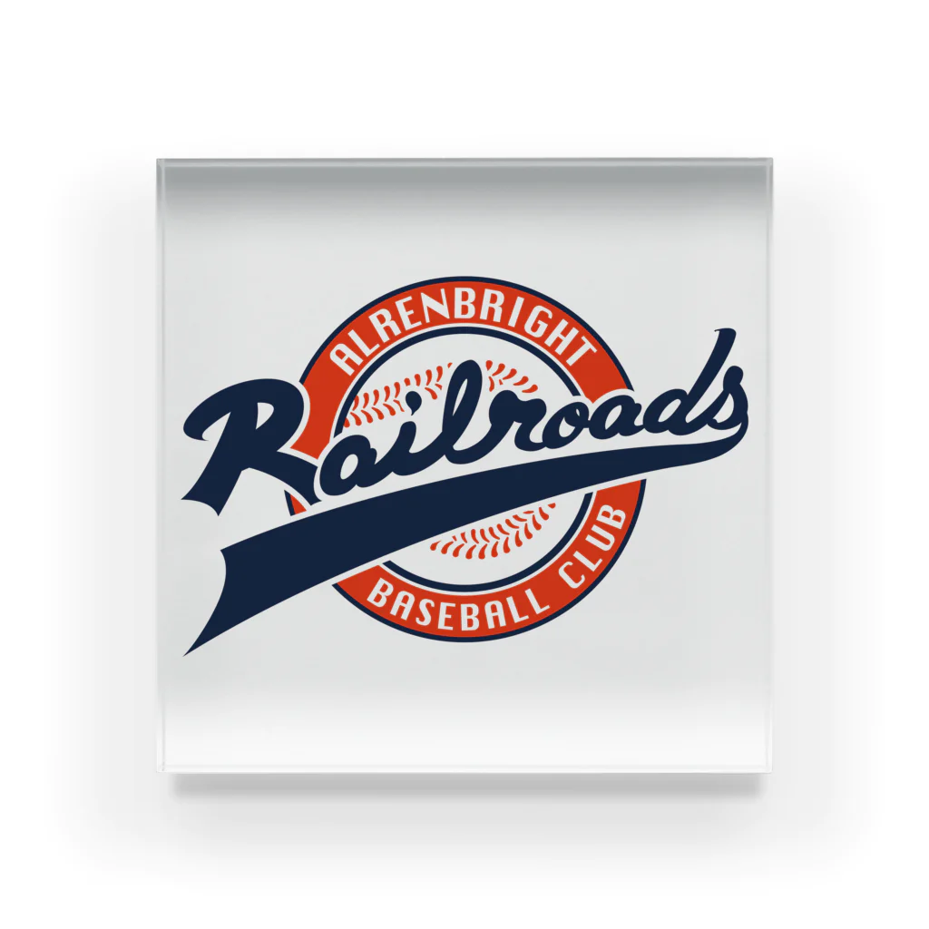 PoooompadoooourのRailroadsボールロゴ アクリルブロック