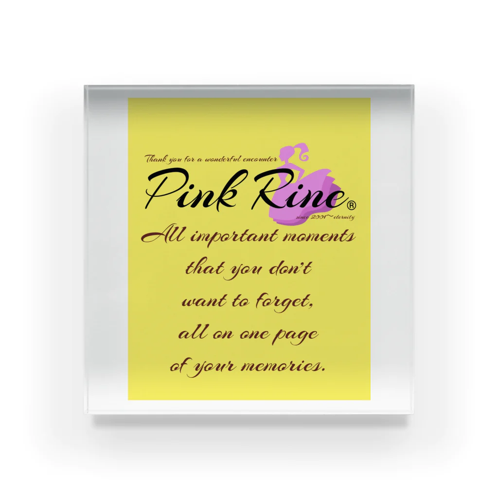 【Pink Rine】の【Pink Rine】オリジナル Acrylic Block