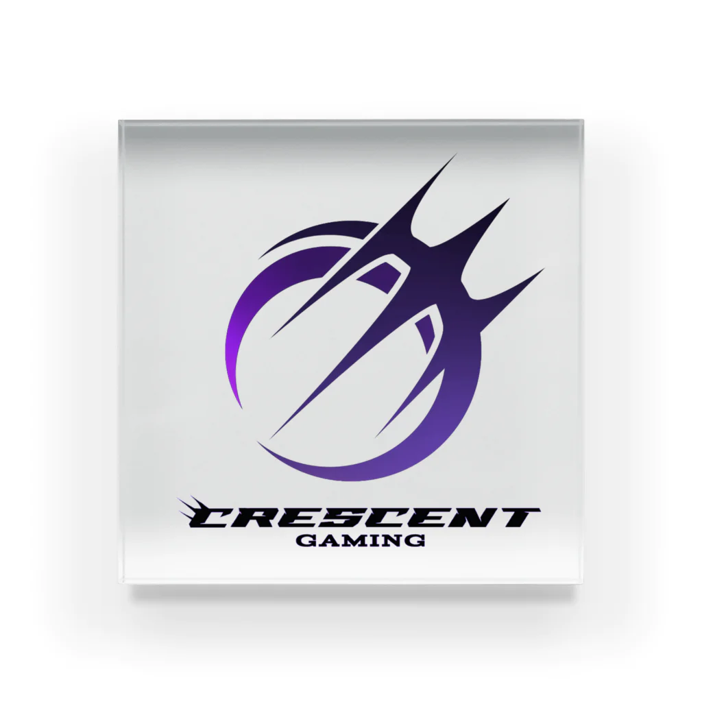 Crescent Gaming storeのCREロゴ アクリルブロック