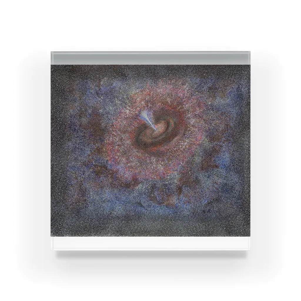 宇宙点描画~水華~のcosmic 073 Acrylic Block