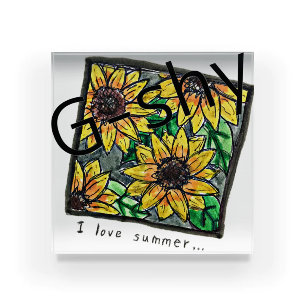 G-shyの2020 summer flowers Acrylic Block