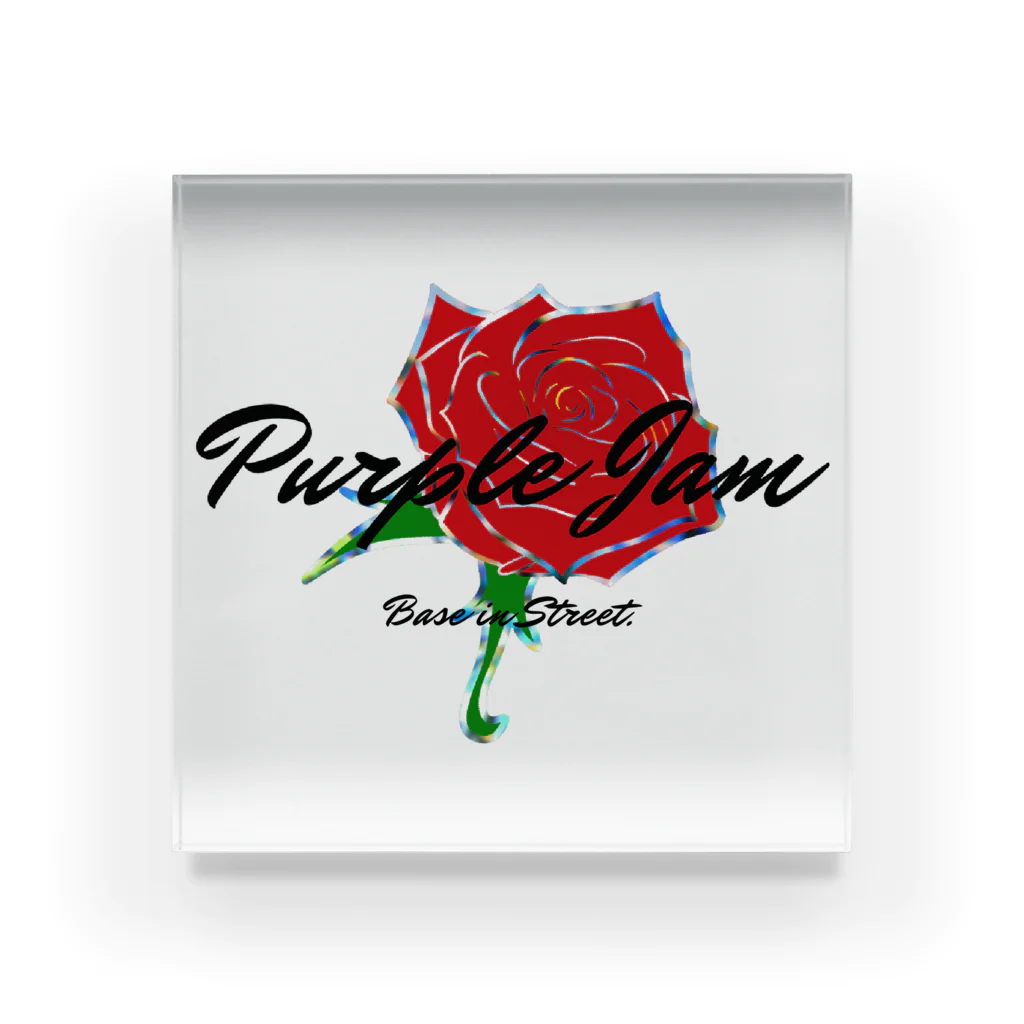 Purple Jam Base in Street.のRose OG Acrylic Block Acrylic Block