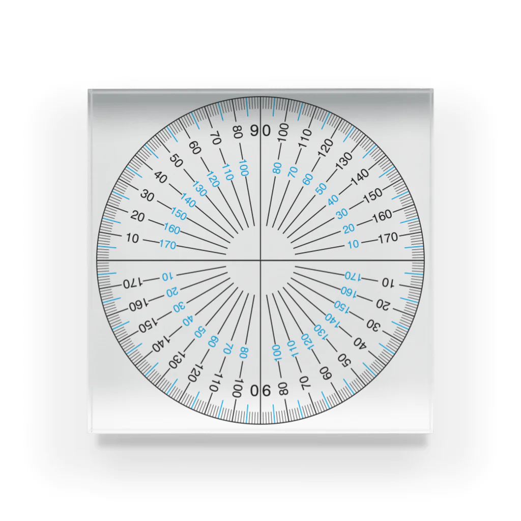 えんげるの分度器アクリルブロック アクリルブロック