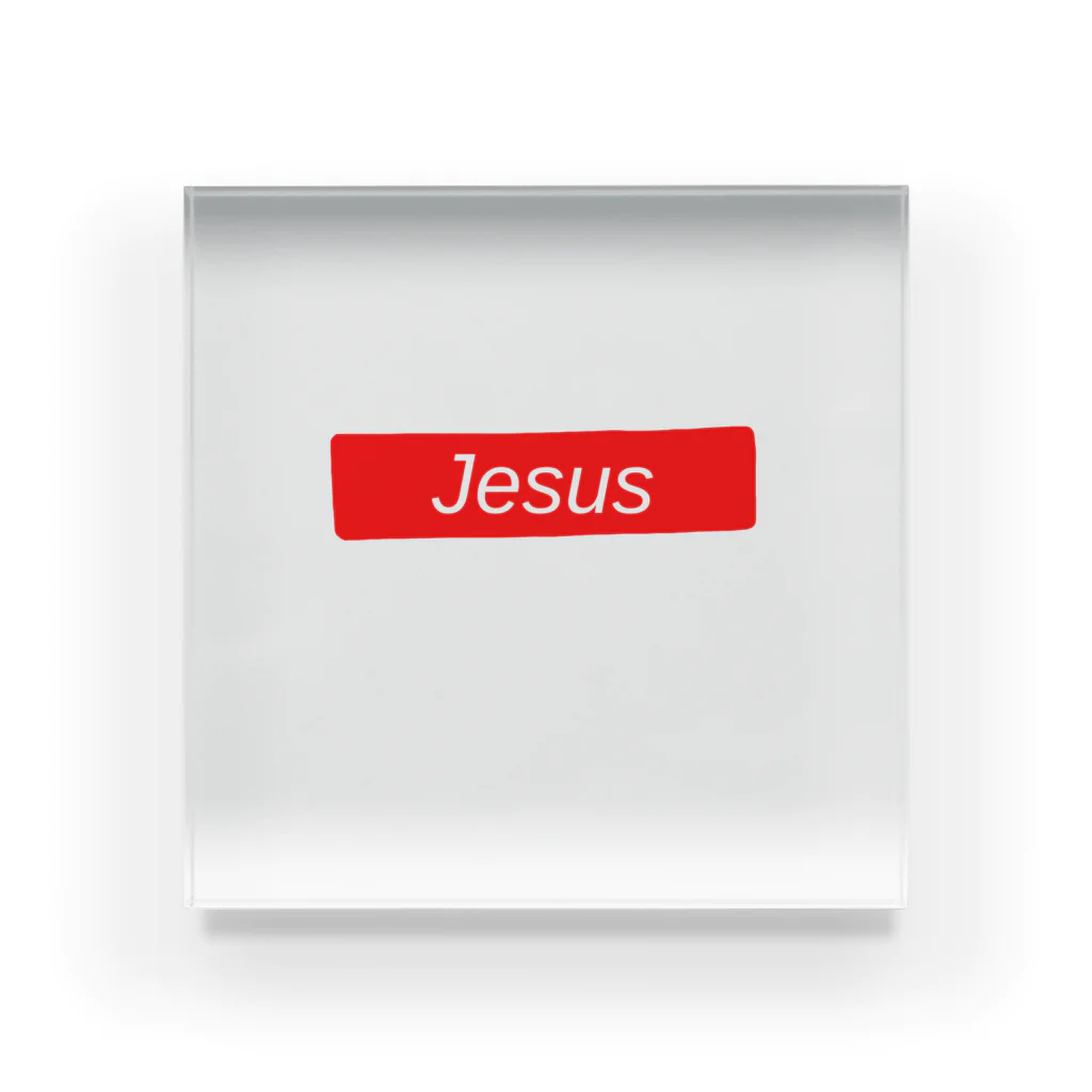 shop✴︎クリスチャングッズの「Jesus」イエス・キリスト アクリルブロック