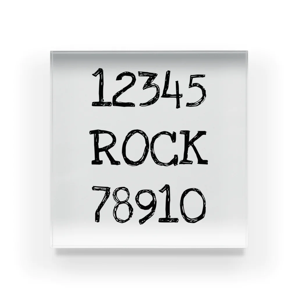 John McFlyの12345ROCK78910 アクリルブロック