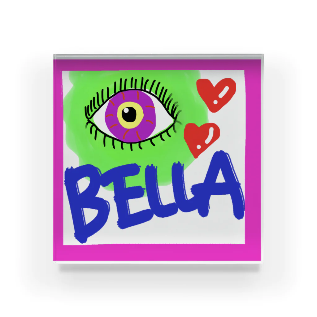 bellaのモンスター アクリルブロック