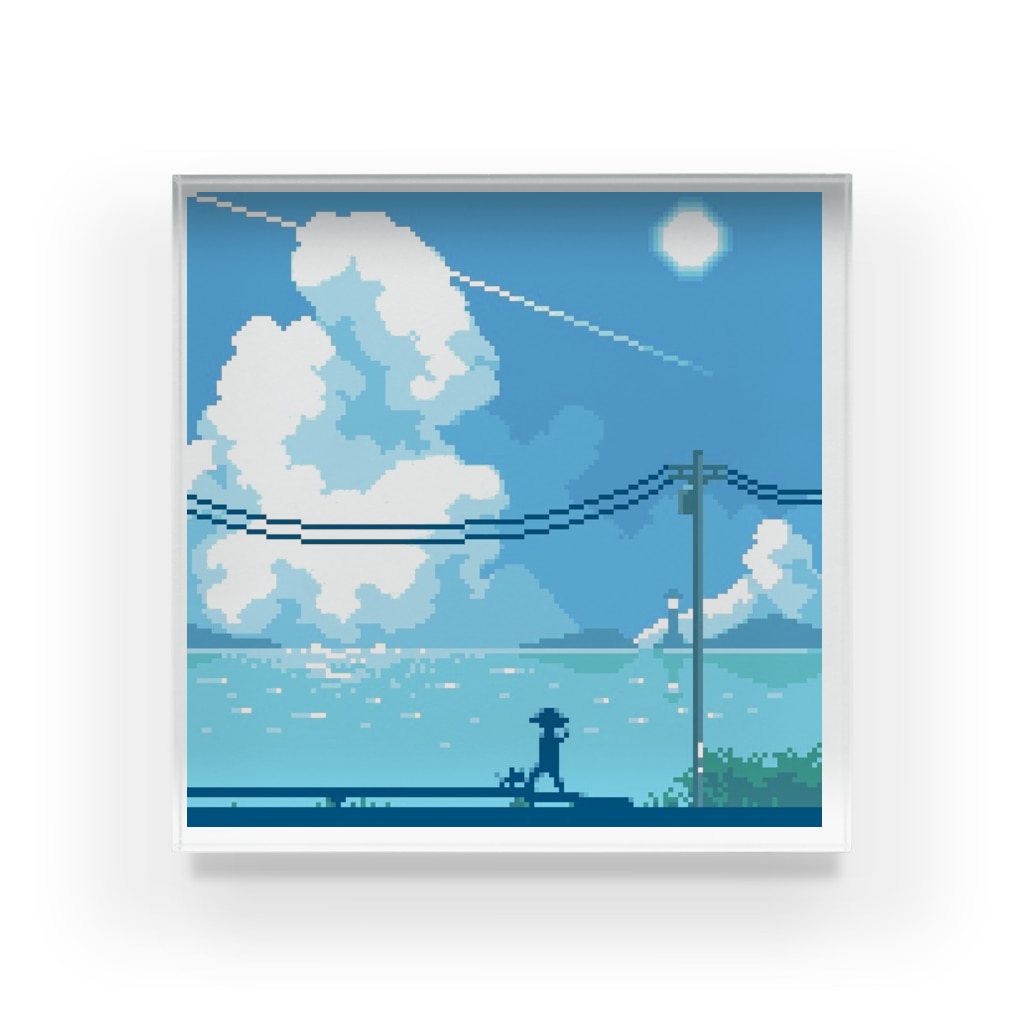 ドット絵入道雲 ゆずたろ Yuzutarou0011 のアクリルブロック通販 Suzuri スズリ ドット絵入道雲 ゆずたろ Yuzutarou0011 のアクリルブロック通販 Suzuri スズリ