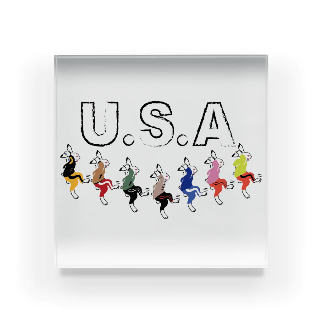 キッズモード某のUSA(うさ)ダンス(忘れさ去られたネタシリーズ!) Acrylic Block