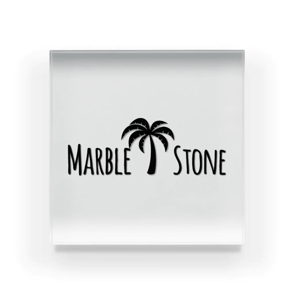 Marble☺︎Stoneのシンプルロゴ雑貨シリーズ Acrylic Block