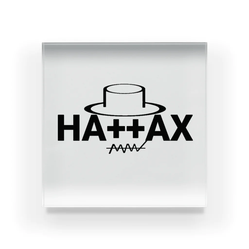 ''''Bar Code''''のHATTAX LOGO アクリルブロック