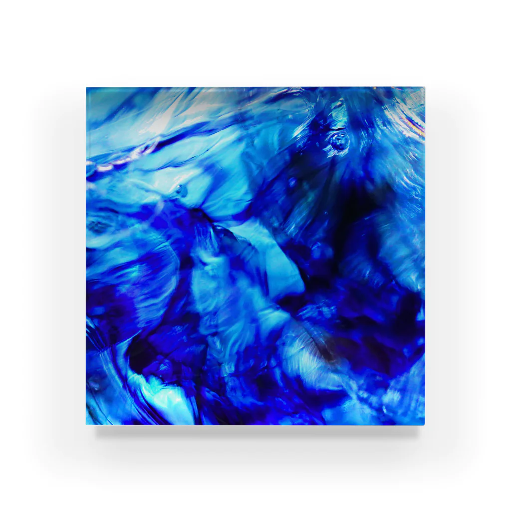青空骨董市のガラスの記憶 -yuragi- Acrylic Block