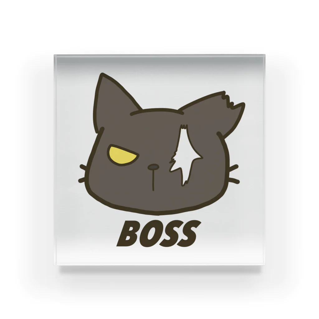 ねこのしっぽのBOSS Acrylic Block