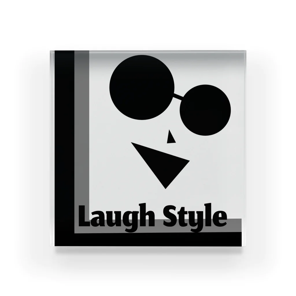 笑顔と癒しの町のLaugh Style アクリルブロック