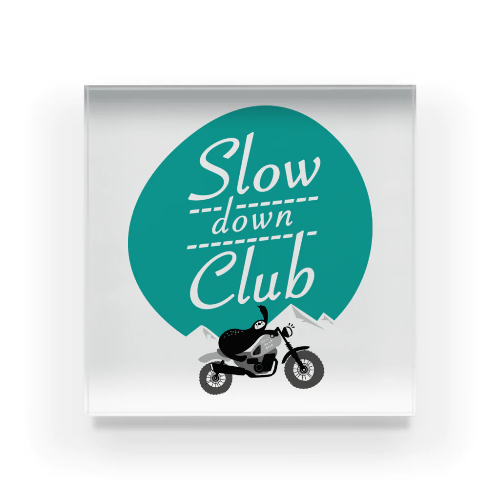 slow down clubのブロックのナマケモノ Acrylic Block