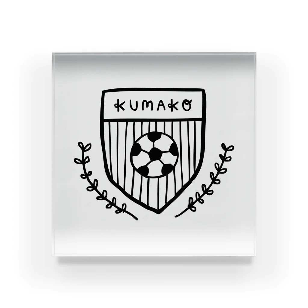 熊工サッカー部OB会のKUMAKO SOCCER 2 アクリルブロック