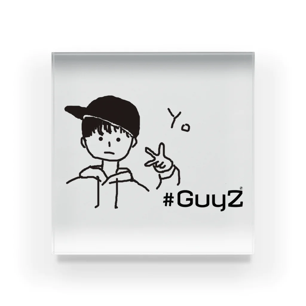 ＃GuyZの#GuyZ×ラッパー アクリルブロック