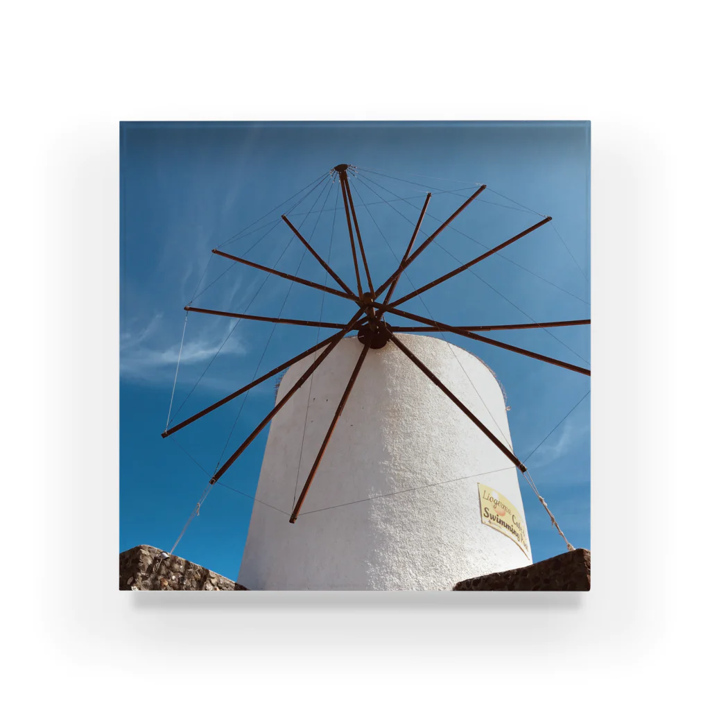misokkasuの風車のある景色 Acrylic Block