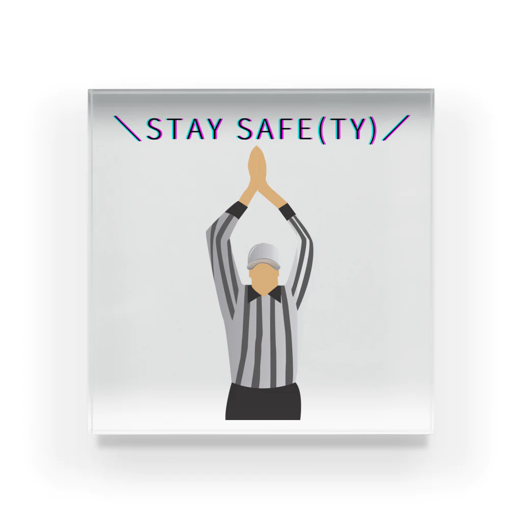 StayHomeTournamentのStay Safe(ty) Acrylic Block