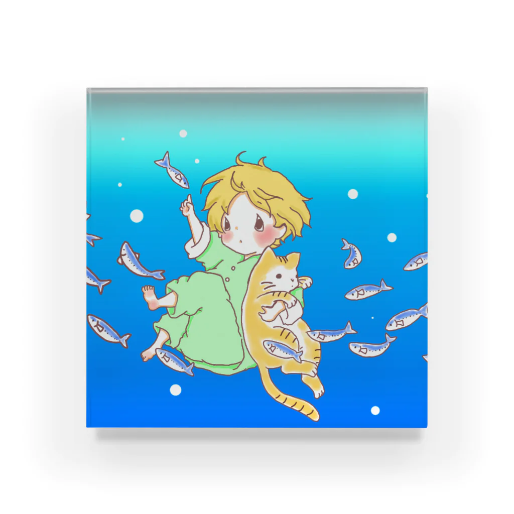 seinaの魚群 Acrylic Block