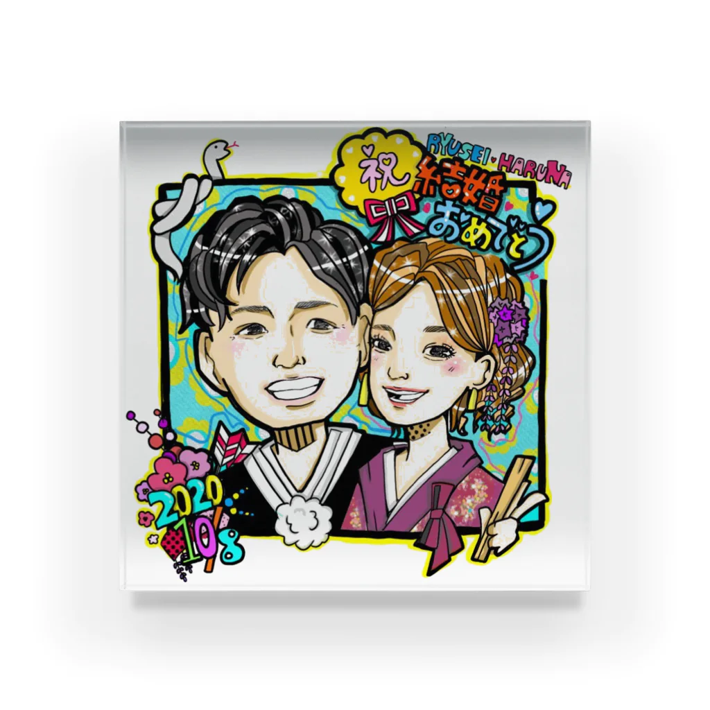 かれんぱんまんのRYUSEI×HARUNA Acrylic Block