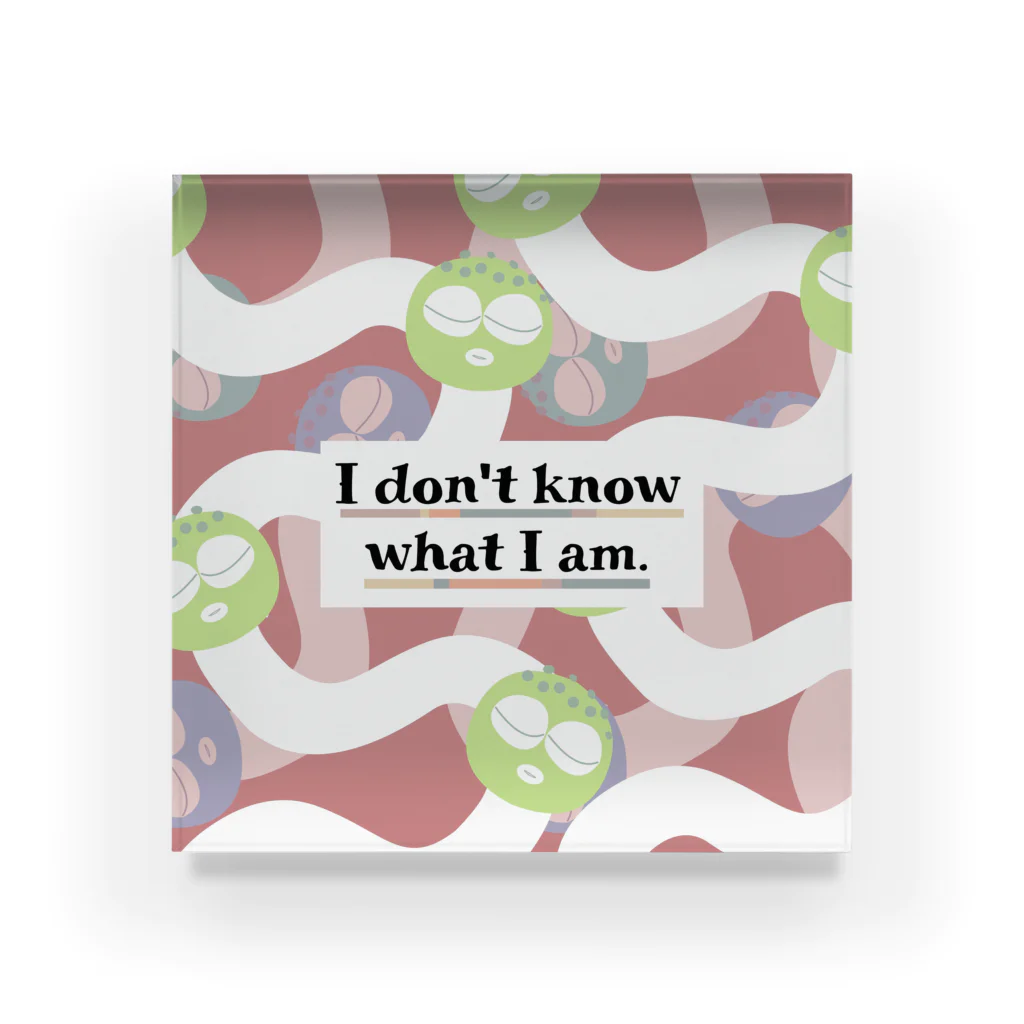 両手にパン🍞のI don't know what I am（ver.2） Acrylic Block