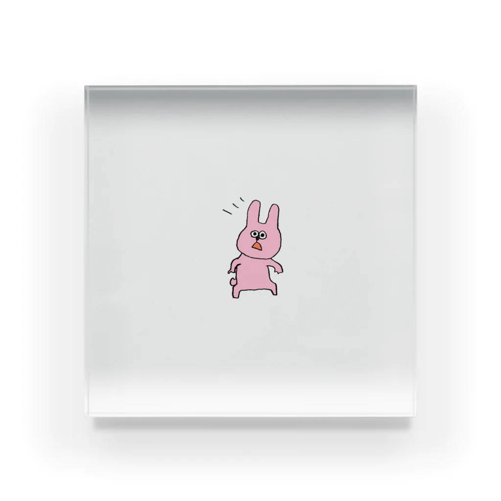 優山の生意気なうさぎ(絵柄小) Acrylic Block